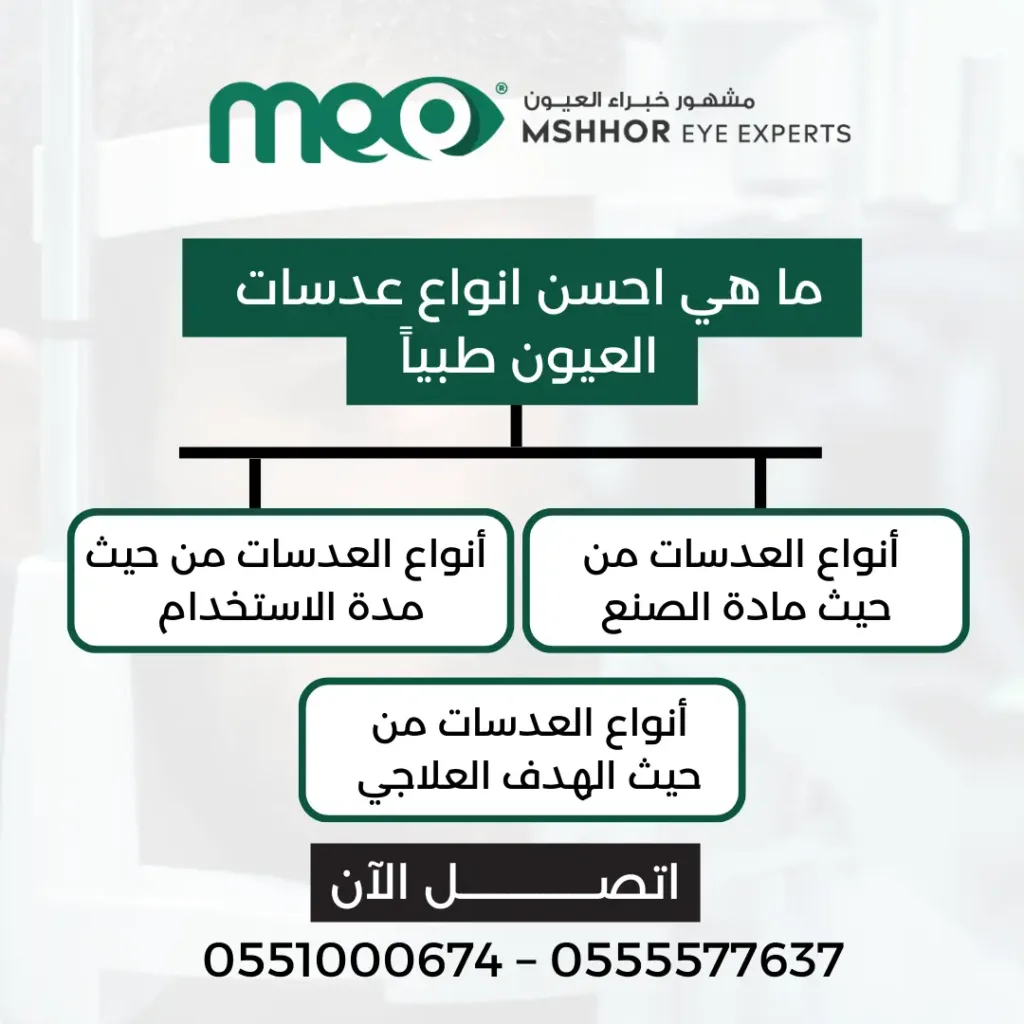 احسن انواع عدسات العيون