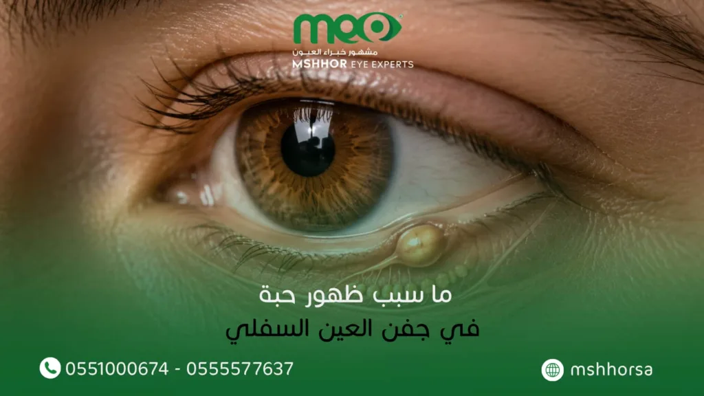 ما سبب ظهور حبة في جفن العين السفلي